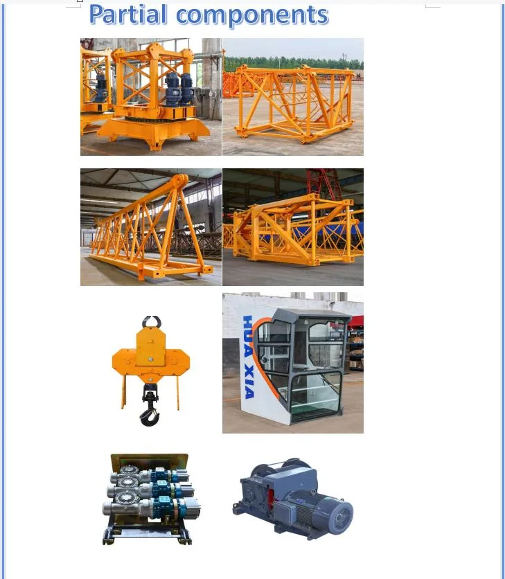 Hot Sale Luffing Jib Crane Luffing Jib Crane Hammerhead Tower Crane