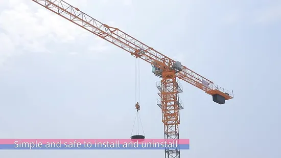 Raggio di lavoro 55 m Altezza di sollevamento 140 m Max 6 t Gru a torre